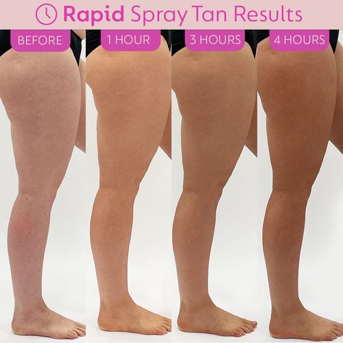 He-Shi Rapid Spray Tan Solution – 10% Natural DHA for a Dark, Flawless Glow