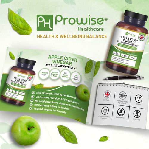 Apple Cider Vinegar Bio Culture Complex – High-Strength 1300mg | 3-Month Supply