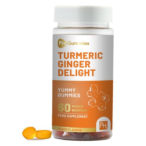 Turmeric Ginger Delight Gummies – 60 Vegan Gummies | Powerful Antioxidant Support