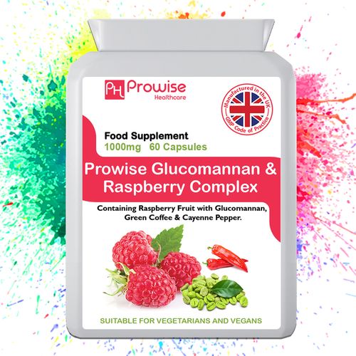 Prowise Glucomannan & Raspberry Complex – 60 Capsules | Natural Weight Management Support