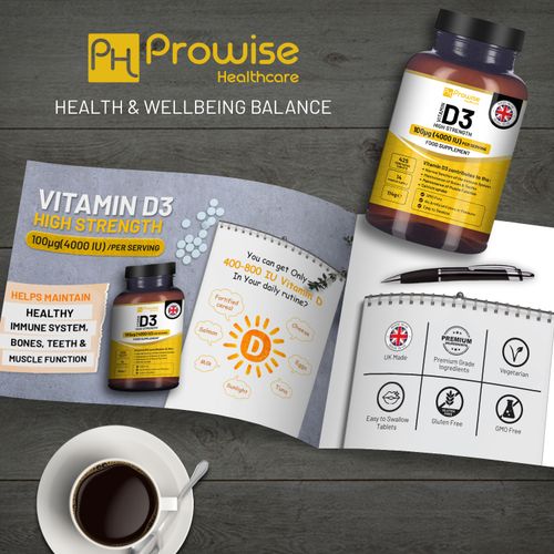 Prowise Vitamin D3 Vegetarian Tablets | Immune Support, Bone & Muscle Health