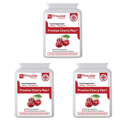 Prowise Montmorency Cherry Capsules | 2100mg Montmorency & 600mg Black Cherry