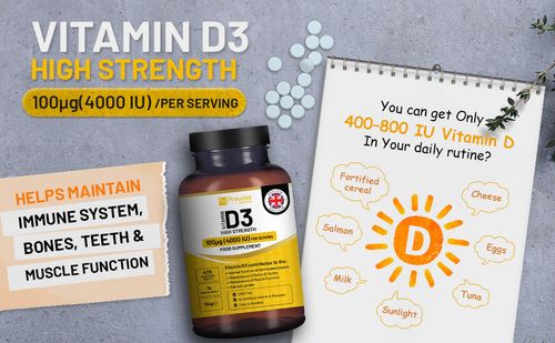 Prowise Vitamin D3 Vegetarian Tablets | Immune Support, Bone & Muscle Health
