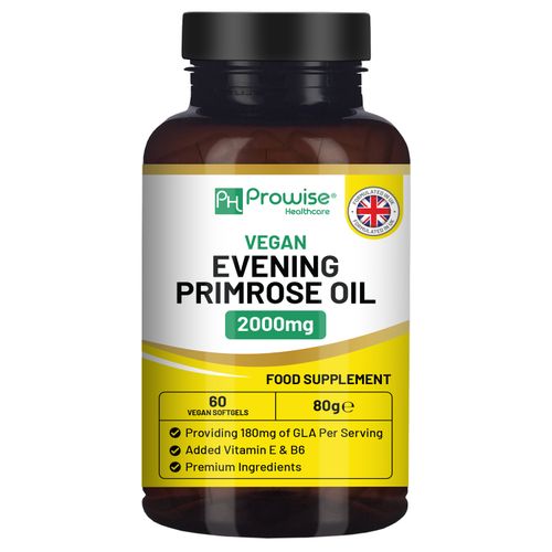 Prowise Vegan Evening Primrose Oil – 100% Plant-Based GLA for Hormonal Balance & Skin Health