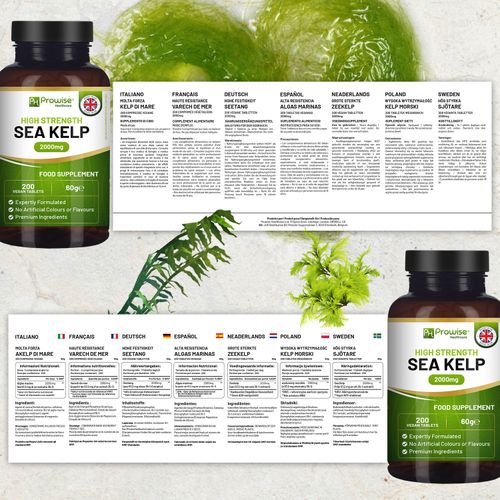Sea Kelp 2000mg – 200 Vegan Tablets | Natural Iodine for Thyroid & Metabolism | UK-Made by Prowise