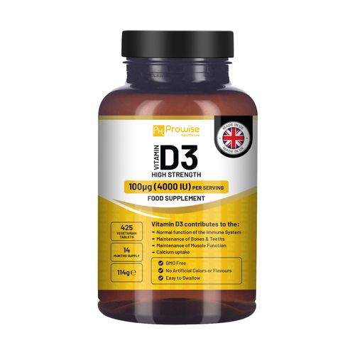 Prowise Vitamin D3 Vegetarian Tablets | Immune Support, Bone & Muscle Health