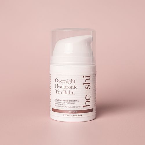 He-Shi Overnight Hyaluronic Tanning Balm | 3-in-1 Facial Tan, Hydration & Anti-Aging