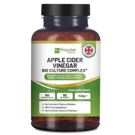 Apple Cider Vinegar Bio Culture Complex – High-Strength 1300mg | 3-Month Supply