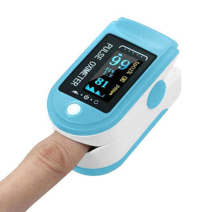 Aquarius Blue Finger Pulse Oximeter Version 2 - Oxygen Saturation Monitor with SpO2 Readings & Heart Rate Monitor, FDA Approved