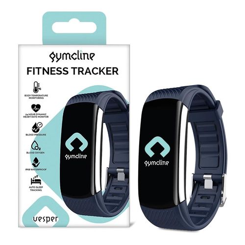 Gymcline Vesper Fitness Tracker with Body Temperature Monitoring, Navy