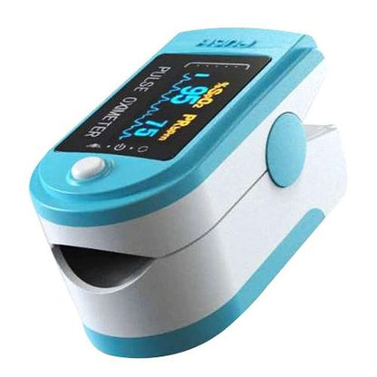 Aquarius Blue Finger Pulse Oximeter Version 2 - Oxygen Saturation Monitor with SpO2 Readings & Heart Rate Monitor, FDA Approved