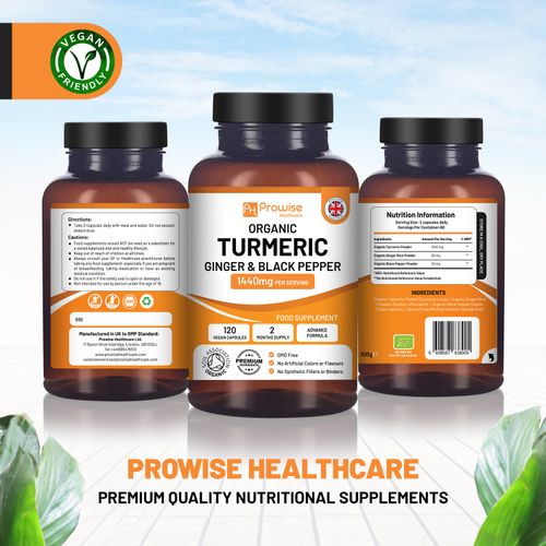 Turmeric Curcumin 1440mg with Black Pepper & Ginger