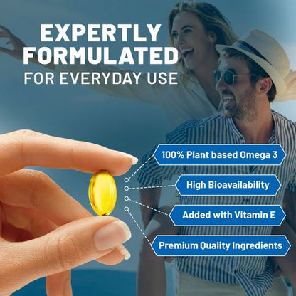 Prowise Vegan Omega-3 DHA from Algae Oil | 60 Softgels with Vitamin E