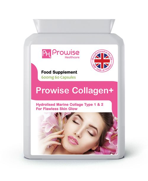 Prowise Pure Marine Collagen 1200mg – 60 Capsules | Type 1 & 2 Hydrolysed Collagen