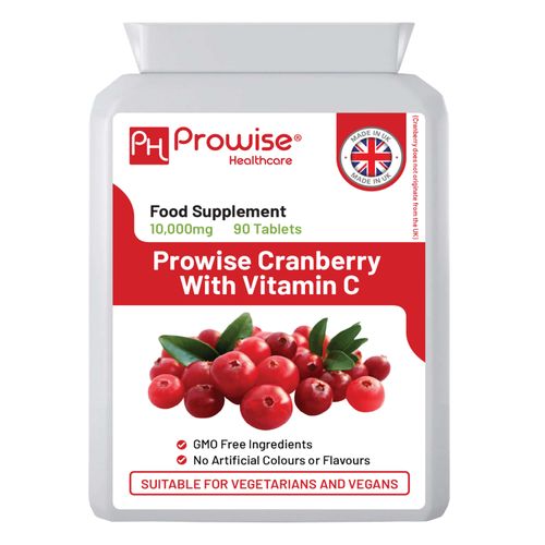 Prowise Cranberry 10,000mg with Vitamin C 80mg – 90 Tablets | High-Strength Urinary & Immune Support