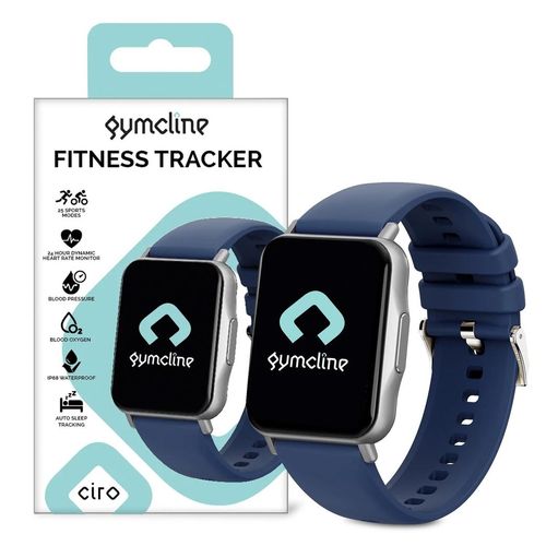 Gymcline Ciro Fitness Tracker w/ 25 Sports Modes & IP68 Water Protection, Navy